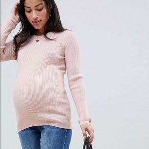 Maternity ribbed sweater